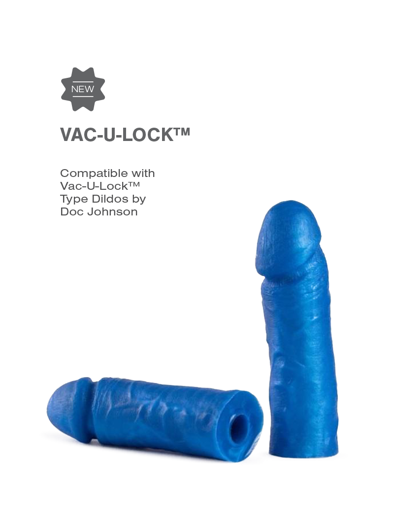 vac-ul-lock strap-on, universal thrusting dildo 